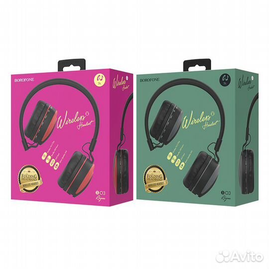 Беспроводные наушники Borofone с микрофоном