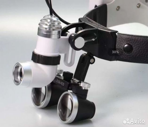 Налобный осветитель с бинокулярами