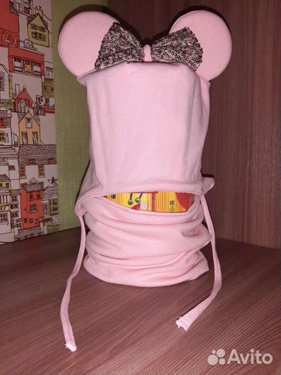 Новый комплект шапка и снуд для девочки 52-54