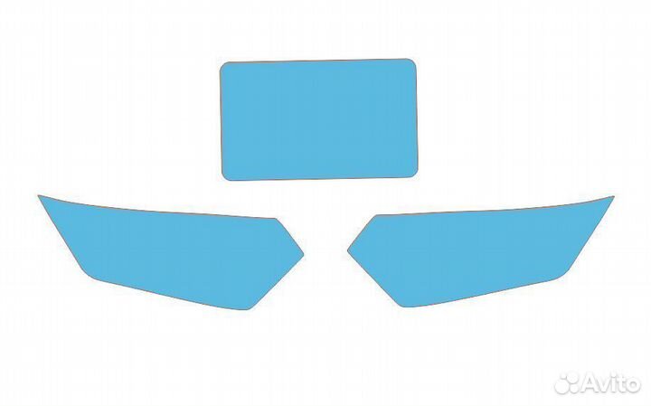 Пленка на фары и панель на Cforce 1000 new