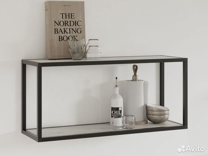 Полка настенная металлическая 800мм