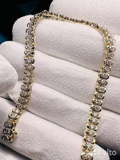 Золотой браслет с бриллиантами
