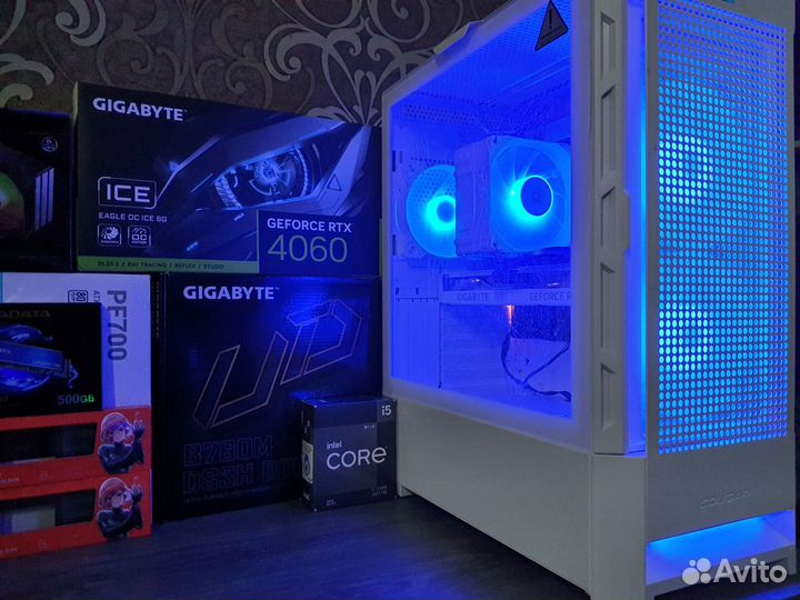 Отличный Пк Core i5 12490F/B760+RTX4060 Eagle Ice