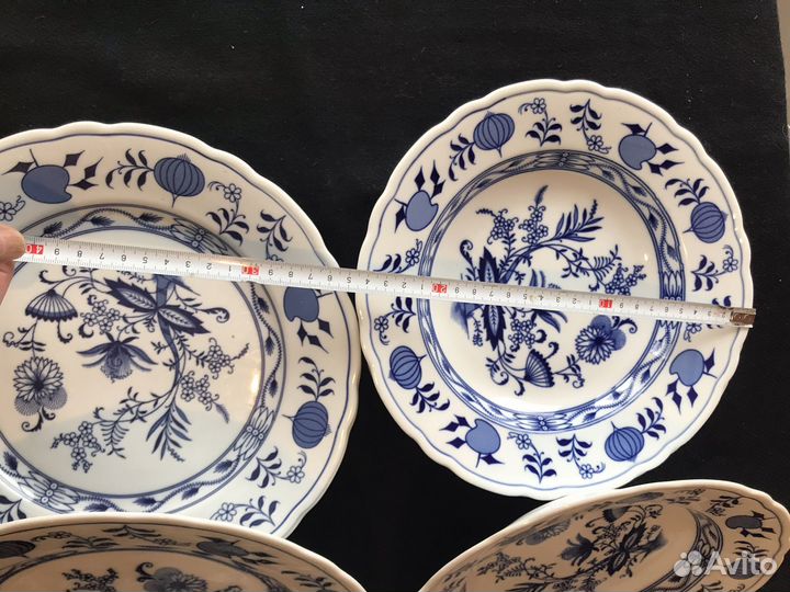 Oscar Schaller обеденный сервиз синий лук