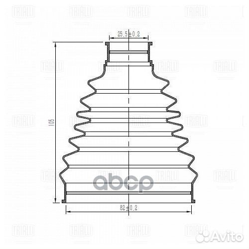 Пыльник ШРУСа FG0817 Trialli