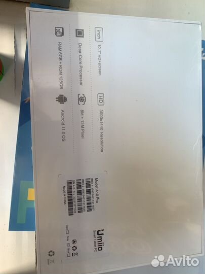 Планшет umiio a10 pro