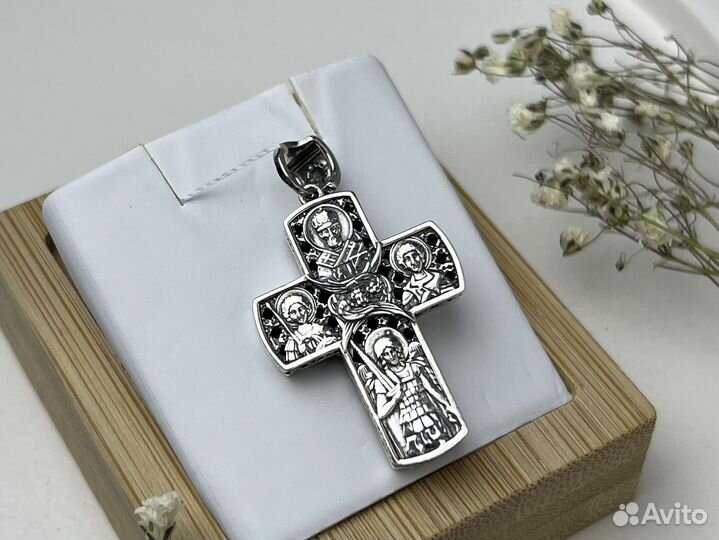 Серебряный крест арт:пк-010б
