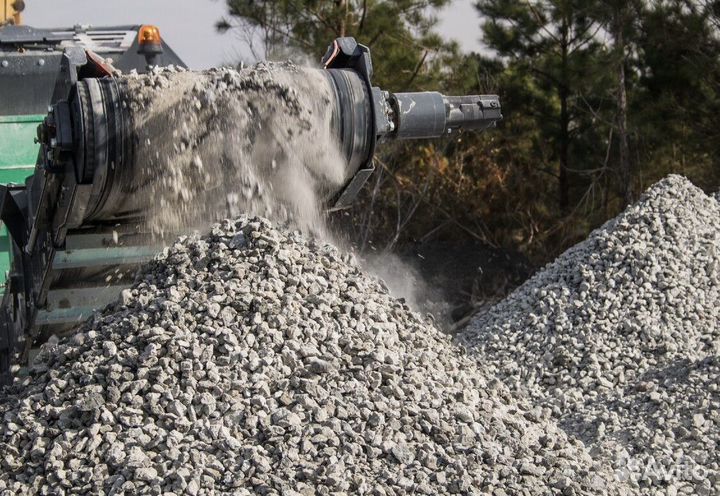 Щебень вторичный гранитный 40/60/20