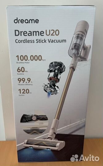 Вертикальный пылесос Dreame U20 (Витрина)