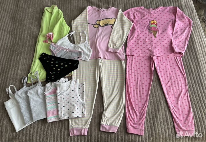 Детские вещи пакетом для девочек на рост 122-140