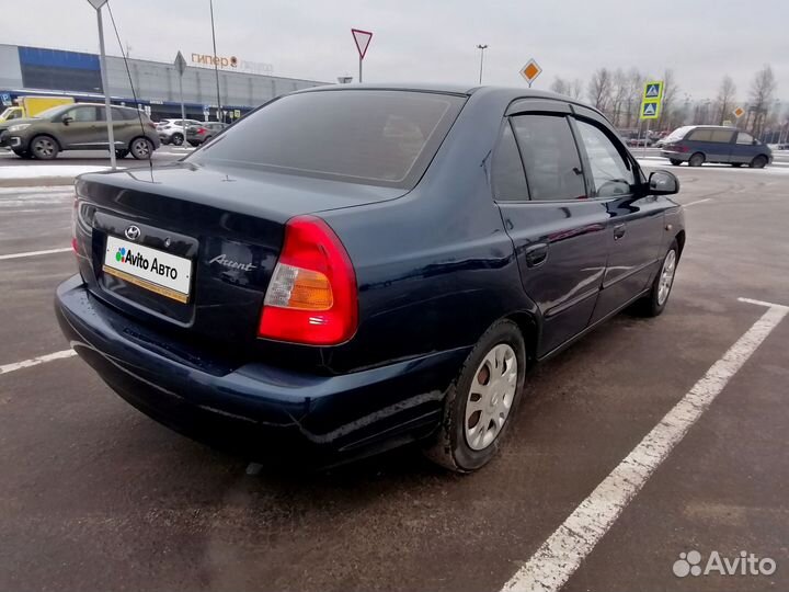 Hyundai Accent 1.5 AT, 2007, 166 350 км