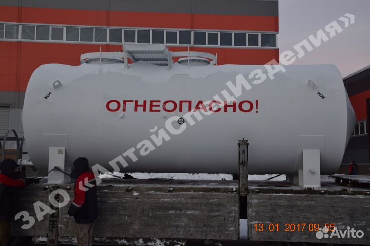 Резервуар горизонтальный стальной наземный