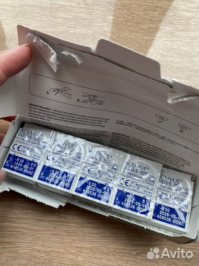 Линзы контактные acuvue oasys однодневные