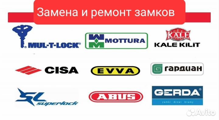 Замена Замков, вскрытие замков, установка замков