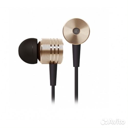 Гарнитура Mi металлический корпус (золотая/пластик