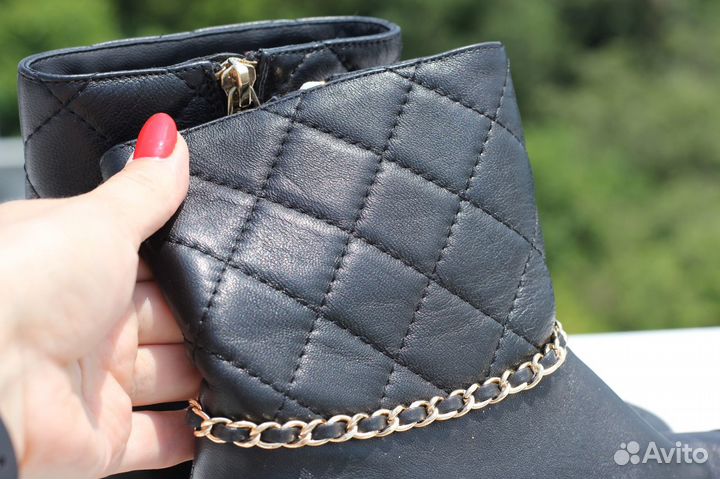 Ботильоны из натуральной кожи Chanel новые