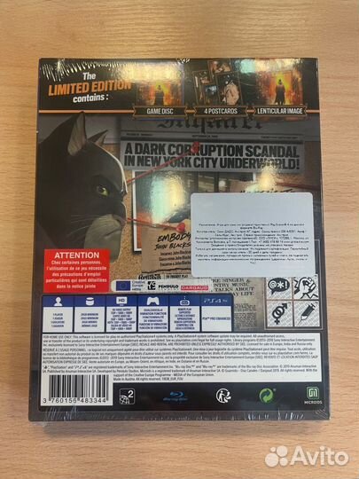 Blacksad Under the Skin limited PS4/PS5 new