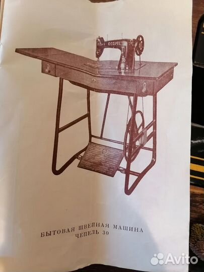 Швейная машинка с ножным приводом. Венгрия