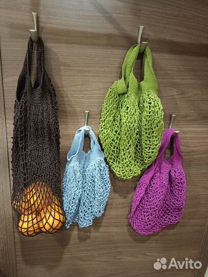 Сетка-авоська вязаная ручной работы