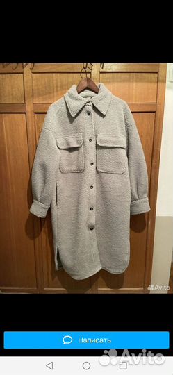 Пальто тедди шуба HM