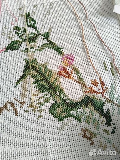 Начатый набор для вышивания рто Травинки