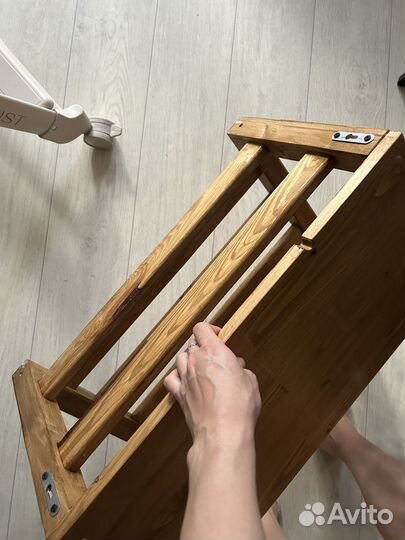 Полка из массива для микроволновки