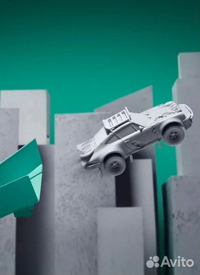 Hot wheels Daniel Arsham eroded Porsche safari