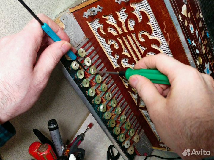 Ремонт гармони настройка баяна и аккордеона