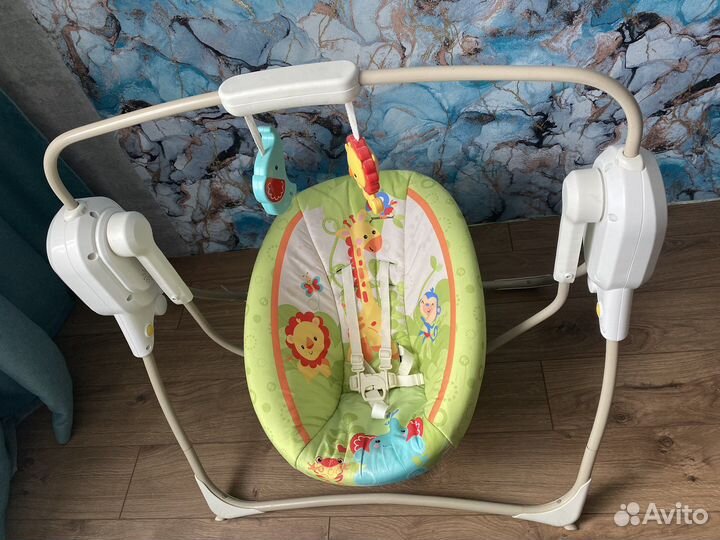 Детские электрокачели fisher price
