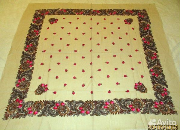 Шерстяные винтажные платки, Чехословакия