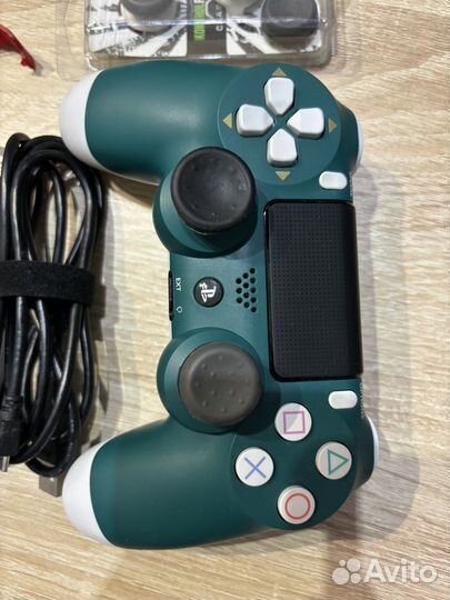 Sony Dualshock 4 alpine green, с аксуссуарами