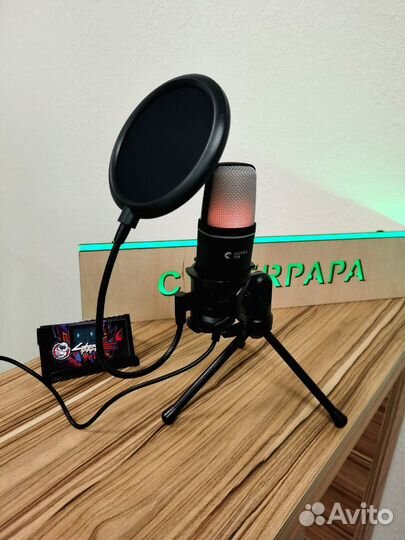 Микрофон USB RGB конденсаторный