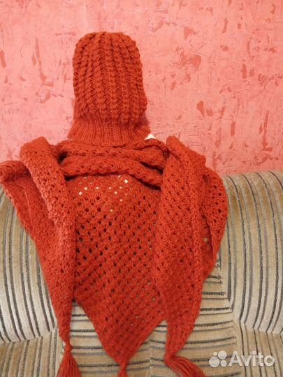 Комплект шапка и снуд (шарф)