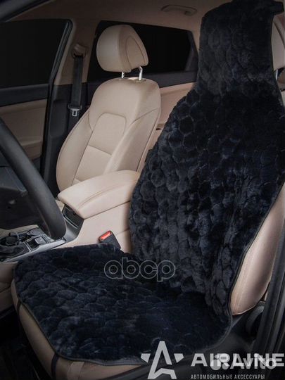 Накидка из искусственного меха, черная с коротк