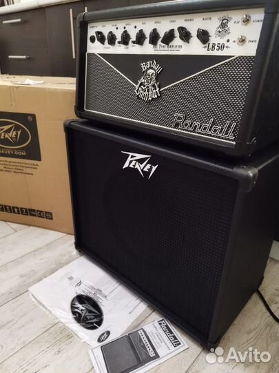 Стек Ламповый усилитель Randall LB50 + Peavey 112