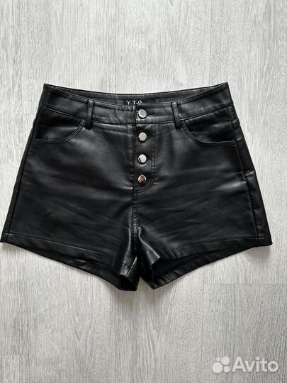 Шорты женские кожаные