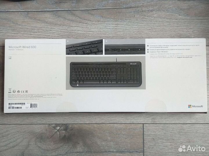 Клавиатура Microsoft 600 Мышь Logitech A4Tech