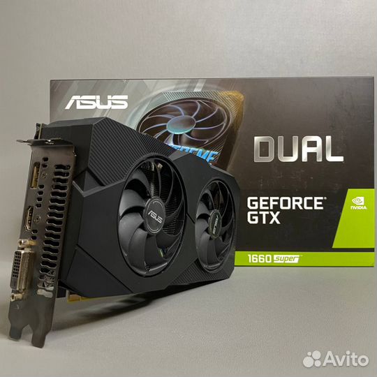 Видеокарта asus Dual GeForce GTX1660 super 6GB
