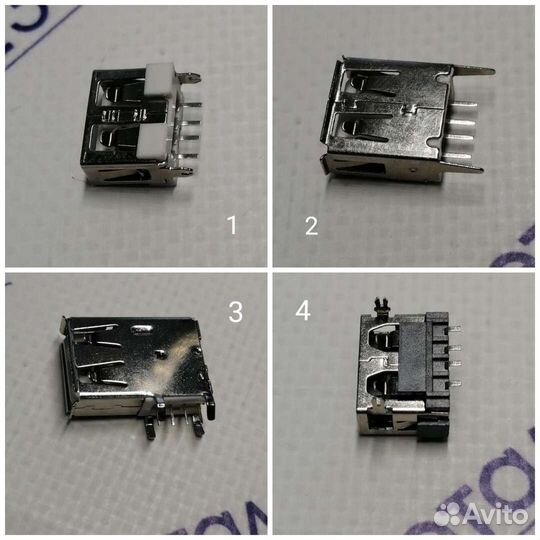 Разъемы Micro USB/USB на плату тип А