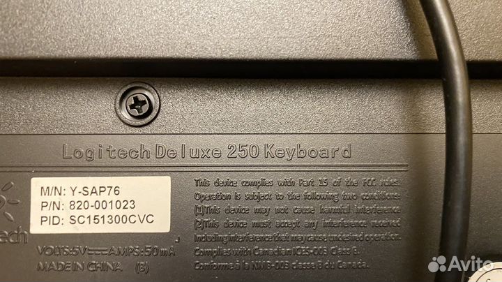 Клавиатура Logitech deluxe 250