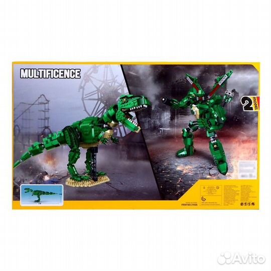 Конструктор блочный 'Динобот. Тираннозавр', 2 вари