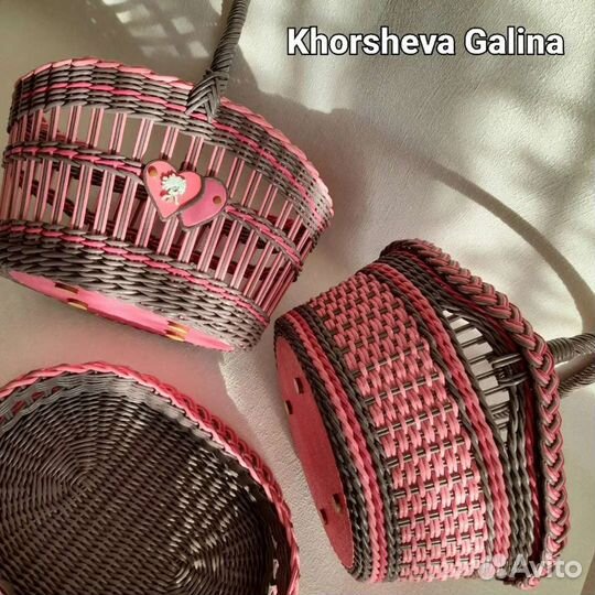 Корзина плетеная (Пасха не за горами)