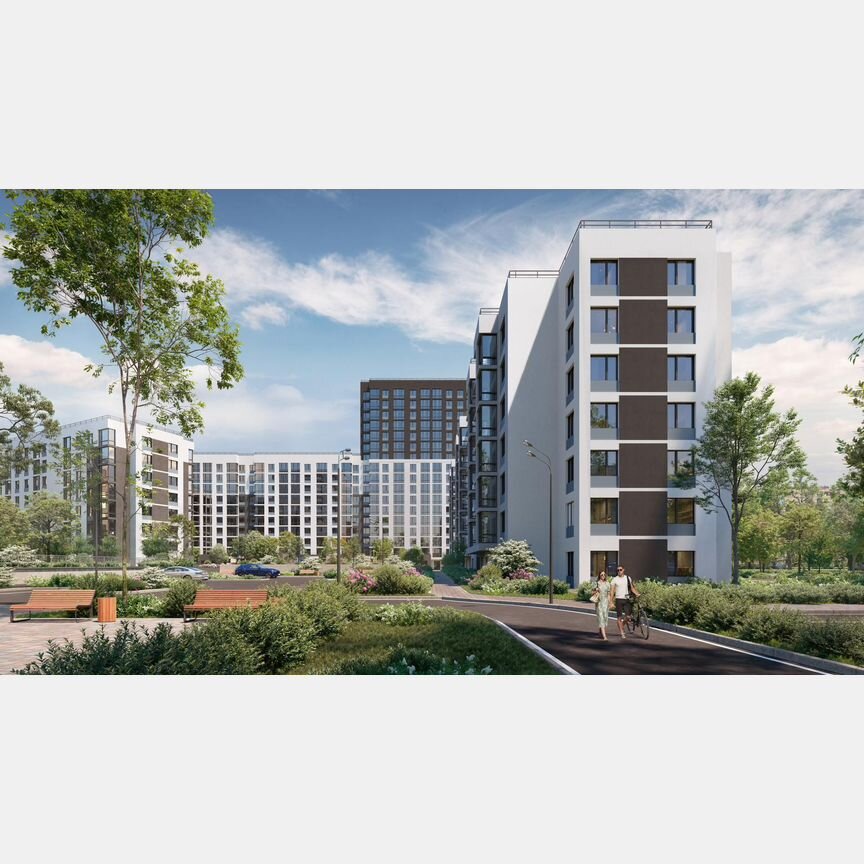 1-к. квартира, 47,6 м², 6/8 эт.