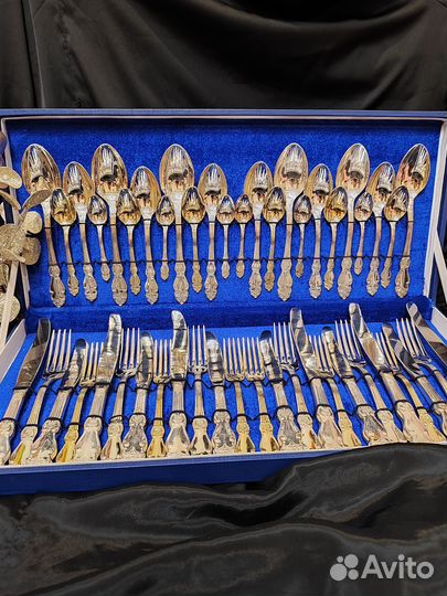 Набор столовых приборов мельхиор СССР