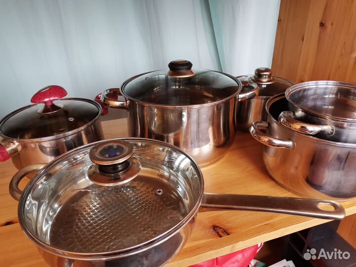 Набор посуды из нержавеющей стали