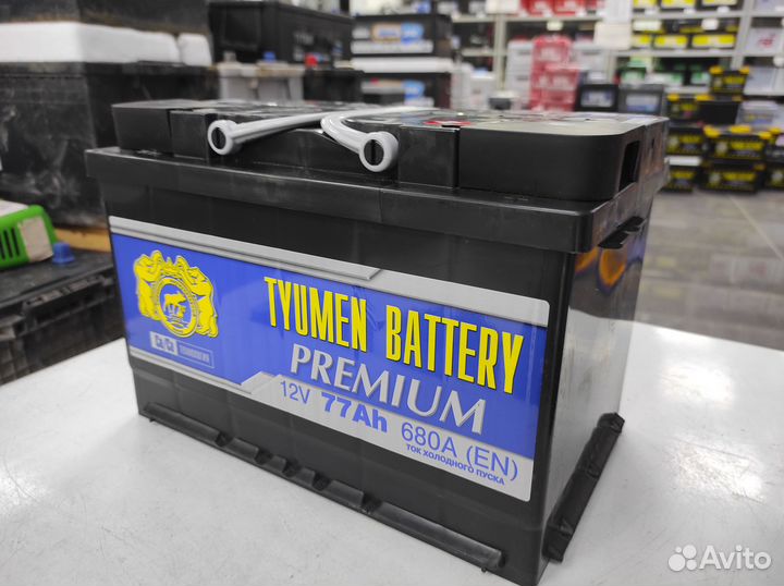 77Ач Тюмень премиум обратной полярност Аккумулятор