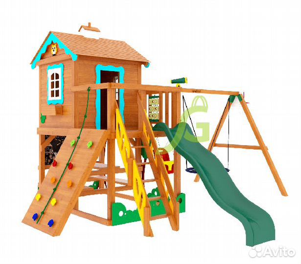 Детский игровой комплекс для дачи с горкой