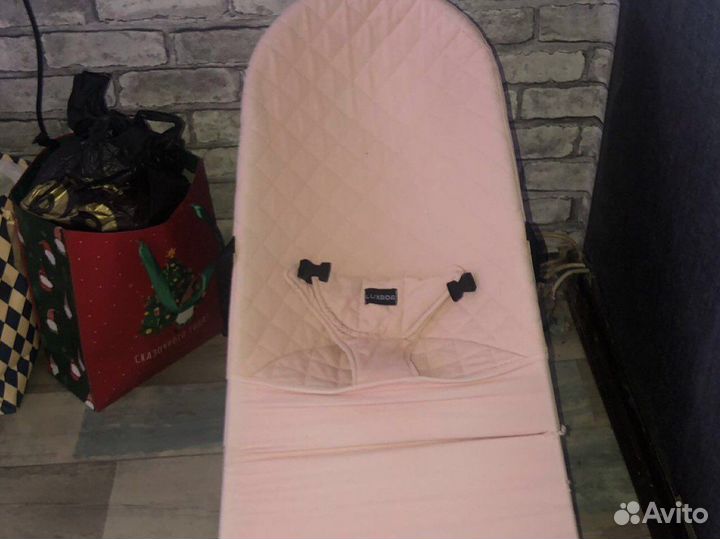 Детский шезлонг качель luxmom