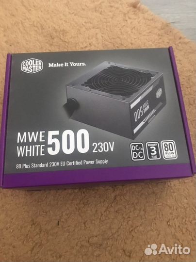 Блок питания Cooler Master MWE 500 white - V2