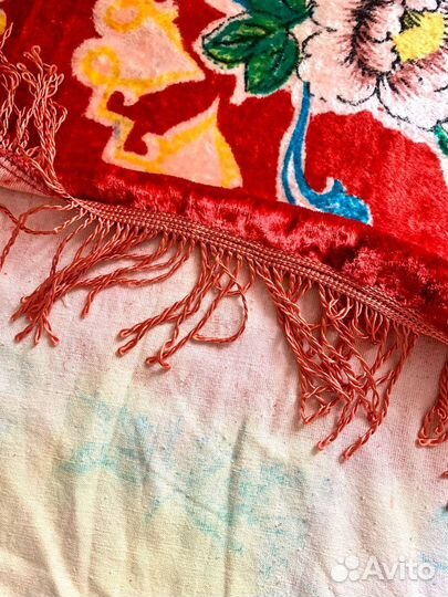 Плюшевая скатерть СССР, новая